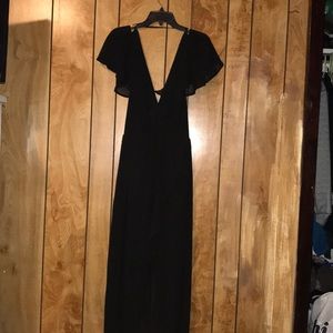 Black maxi dress